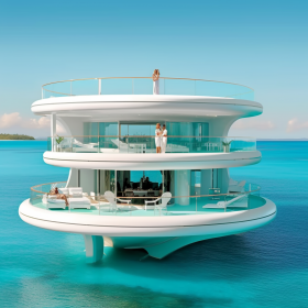 Yacht Design Concept - Casa Galleggiante DUBAI - Marco Amadio